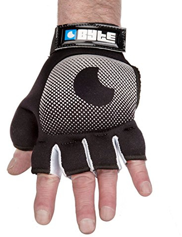 BYTE HOCKEY ADULTS LEFT HAND KNUCKLE GLOVE SILVER/BLACK