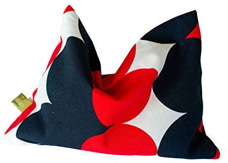 Miniblings Herbal Herb Pillow Cushion Health Cold Cough 21x16cm Heart black white