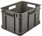keeeper Boîte de Rangement avec Poignées, Boîte Euro M, Procyclen, 16 L, Bruno Eco Line, Eco Gris