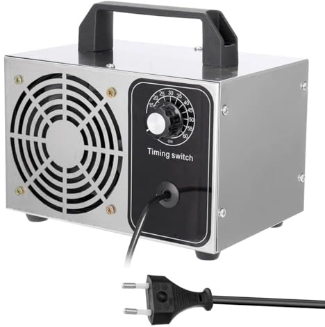 Générateur Ozone Geevorks 32000 mg/h Ozonator Générateur d'ozone 0-60min Purificateur d'air avec, 220V Machine à ozone, Machine de filtre à air purificateur pour la maison,voiture et lieux publics