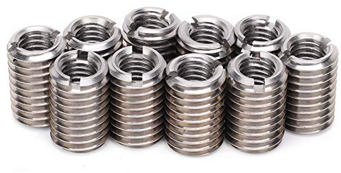 T Stahl 24,5 Mm 1,75 M10 M6 M8 + auf + M12 + Gewinde + Adapterstecker, 10 Stück Reduziermutter Edelstahl Reparaturhülse M8 Innengewinde und M12 Außengewinde Umwandlung