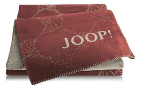 Joop! Wohndecke Cornflower Double Baumwollmischung Rouge Größe 150x200 cm
