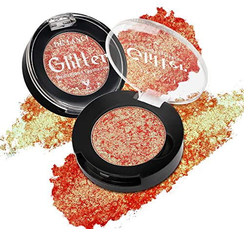 Multichrome Holografischer Schimmer Lidschatten,Heller Chamäleon Glitzer Lidschatten Farbton, Intensiver Farbwechsel,Glänzendes Augen Make-up, Mehrfachreflektierende Finishes für grüne Augen, 3G