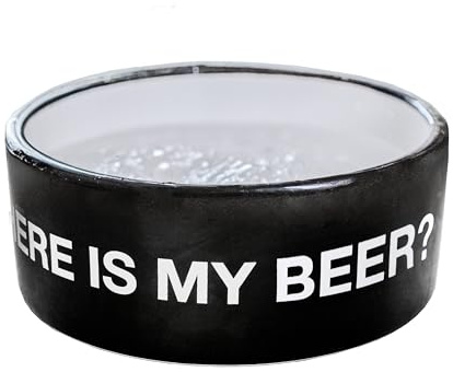 Fisura - Abreuvoir pour Chien Original. Abreuvoir en céramique 750 ML pour Chiens Moyens et Grands, Bol pour Chien, Assiette pour Chien, 16 x 16 x 6 cm
