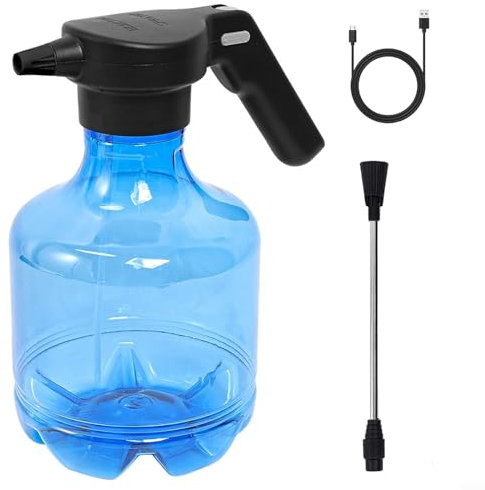 Bomba pulverizadora de agua de mano de alta presión, varilla extendida, capacidad de 3 5 litros (azul)