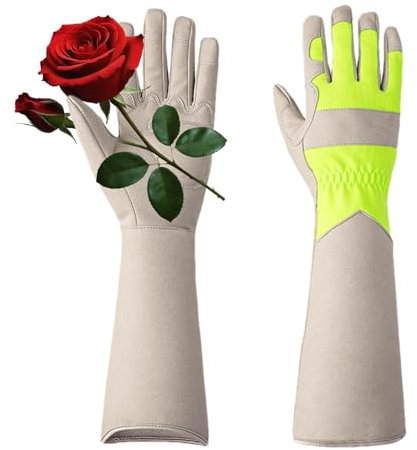 Lange Gartenhandschuhe, Gartenhandschuhe mit Unterarmschutz, Dornensichere lange Schnitthandschuhe, Dornensichere Unterarmschutzhüllen für Hof, Landwirtschaft, Garten