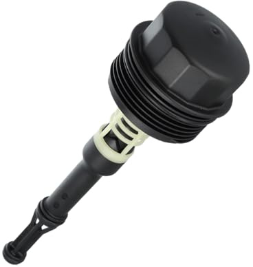 Riloer Tappo filtro olio, tappo per alloggiamento del filtro dell'olio, coperchio per alloggiamento del filtro dell'olio compatibile con Mercedes-Benz R350 E350 C350, 6511800138 A6511800138