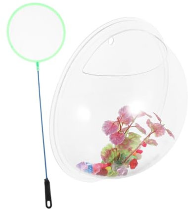 Sosoport Aquarium Mural Transparent Acrylique Pot De Fleurs Mural Décoratif Vase sans Plan De Travail