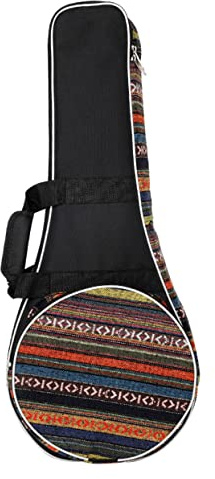 Vaguelly Mandolinen für Reisen Gigbag Deluxe Nationalstil aus Oxford Tuch Robuste und Glatte Instrumentenaufbewahrungstasche mit Dickem Schultergurt und Elegantem Design