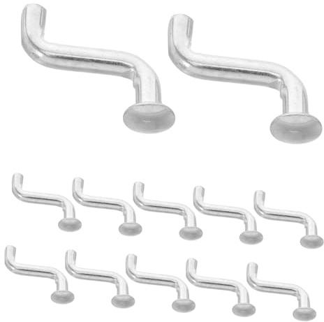 ULTECHNOVO 50piezas Pasador de Seguridad para Estanterías de Palés Unidades Resistente Fácil Instalación Pasador de Caída de Metal Perno de Seguridad Forma de S para Estanterías de Almacén