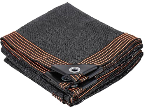 Malla Sombreadora Negro,Red De Protección Solar, Red De Sombreado para Jardín, Paño De Protección UV, Glass House Sunscreen Tamaños Múltiples,Polietileno, para Exteriores(1x2m)