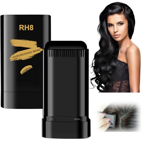 Safe and Convenient Comb Hair Dye, Black Hair Color Stick with Comb Applicator Waterproof and Sweat-Proof, Grey Hair Cover up Applicator for Root Touch Up Portable Hair Concealer for Women & Men