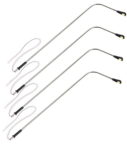 DOITOOL 4 pezzi Modelli Mini Lampioni Stradali Luminosi per Decorazioni Giardino in Miniatura e Tavolo di Sabbia Ornamentali e Stabili per Case in Miniatura e Scenari Dettagliati