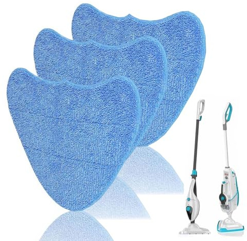 Haluway 3Pack Microfiber Steam Mop Pads Replacement, Compatible with Vax S85-CM & S86 Models for Efficient Floor Cleaning