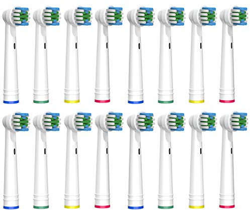 SOFTMATE Brossettes de Rechange Compatible pour Oral B Brosse à Dents Électriques, Pack De 16 Unités