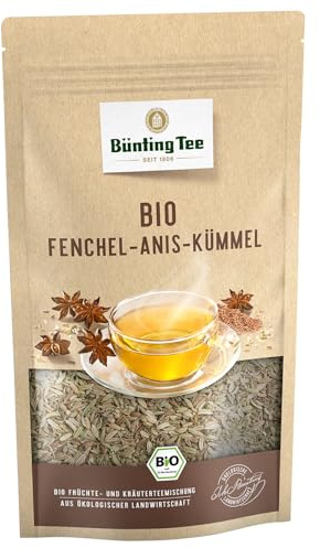 Bünting Tee Fenchel-Anis-Kümmel 6er Pack – loser Bio Kräutertee – 6 x 100g