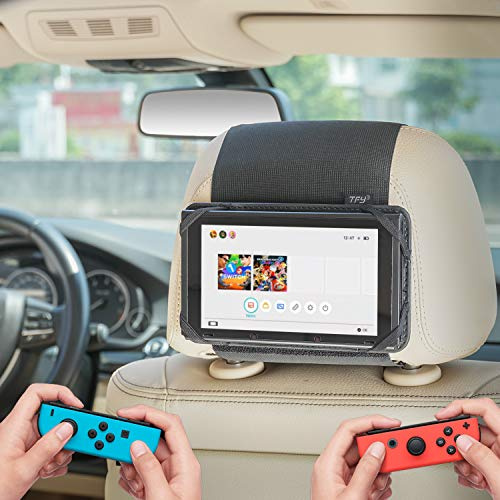 WANPOOL Switch bilhållare, bil nackstöd monteringshållare kompatibel med spelbrytare och andra 7 tums surfplattor