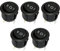 RIIEYOCA Interruptor basculante redondo de 5 piezas, interruptor basculante de 3 pines, 3 posiciones, interruptor basculante de diseño a presión, encendido-apagado, 6A / 250V CA (negro)