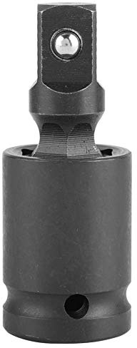 Tiiyee Phosphating Chromium Molybdenum Steel Pneumatic Wrench Universal Wrench Socket 360° Drive Swivels Impact Resistance(3 8 Pneumatic Universal Head)
