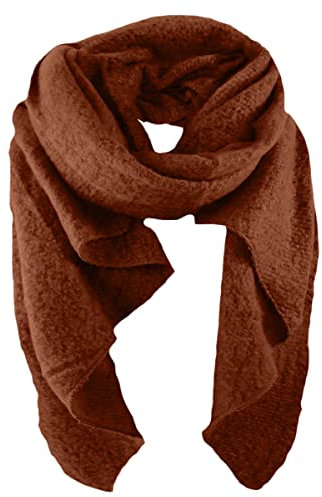 Niklarson Schal XXL Raute maron 220x60cm Damen Winterschal Plaid T827