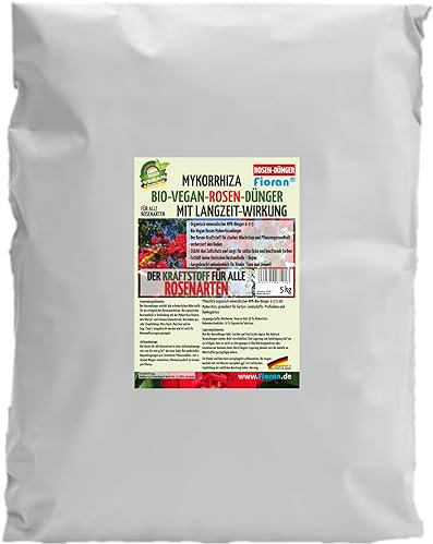 Fioran® Bio Rose mit Mykorrhiza organischer Bio-Vegan Intensiv Dünger Langzeitwirkung (15, Kilogramm)