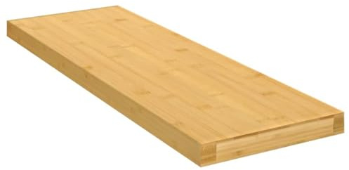 Homgoday Bambus Wandregal 60x20x2,5 cm - Dekorativ & Stauraum Lösung für Bücher & Bilder Model352729