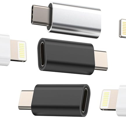 Adaptador USB C macho a para Lightning hembra (3 paquetes)para Apple cable carga adaptadores para iPhone 16 15 tipo c conector para iPad accesorios conector android cargador compatible para Samsung