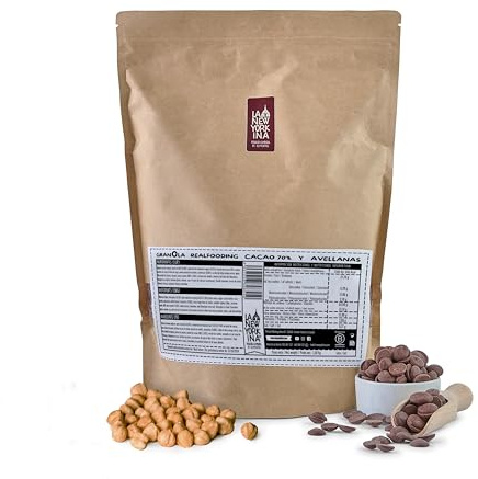 La Newyorkina Muesli Real Fooding 1,5 kg con cacao 70%, nocciole e pasta di datteri