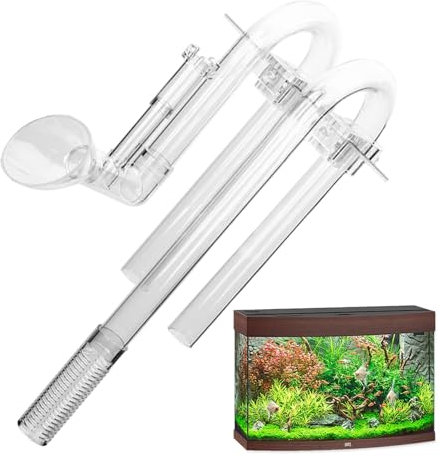 Evember Aquarium-Filterrohre | Einlauf- und Abflussrohr-Set | Tank Externe Filterung, Ersatzzubehör, Siebvorrichtung für Aquarien und Pflanzenwassertanks