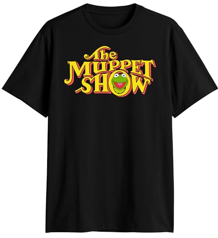 Disney The Muppet Show Kermit The Frog Retro Logo Adult T-Shirt