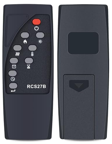 GOUYESHO Remote Control Replacement Fit for FlameKo Avena Wilton Atacama Electric Fireplace EF449A EF450A EF451A EF453A EF539A EF540A EM464A