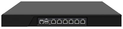 1U Firewall Hardware Appliance, PFSense, Untangle, Mikrotik, OPNsense, VPN, Router PC, I7 3770, RJ08, B75 Chipset, Bypass, 6 x Gigabit LAN, Console, VGA, 16G RAM, 256G SSD