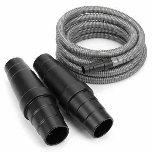 QWORK® 2 Pack Universal Vacuum Cleaner Hose Adapter for 30.5mm-45mm Power Tools & Vacuums, PVC Dust Extraction Adaptor