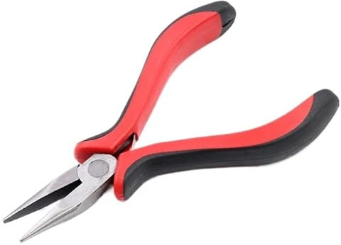 1 Piece Stainless Steel Needle Nose Pliers Jewelry Making Hand Tool Black 12.5cm(AH-30)