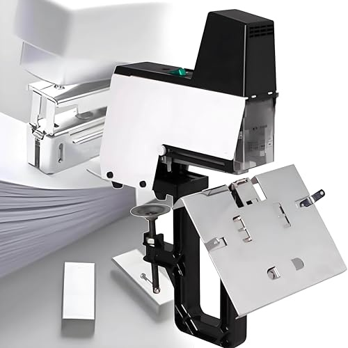 Agrafeuse électrique automatique rapide robuste double usage plat et relieuse de livres avec pédale pour bureau
