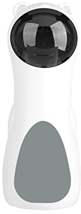Walmeck Juguete Láser para Gatos, Puntero Láser Giratorio Automático, Carga por Batería USB, Entrenamiento de Mascotas Operado, 5 Modos, Blanco