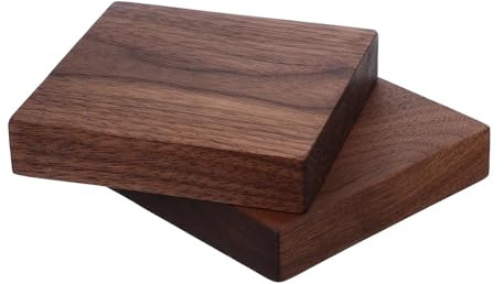 Lastre di legno grezzo 2 fogli di compensato noce, pannelli legno grezzo spessi for progetti fai da te incisione, bruciatura, taglio, assi duro rettangolari