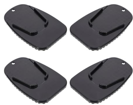Kickstand Pad 4-teiliges Motorrad-Ständerkissen Anti-Kipp-Schmutz-Fahrrad-Stützpolster Schutz Für Garage, Motorrad-Seitenständer-Pads Robust Seitenständer Verbreiterung