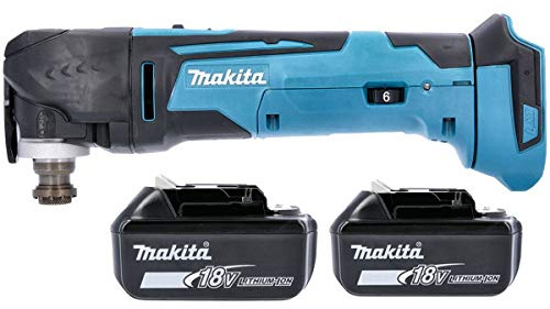 Makita DTM51Z 18v Multitool LXT Keyless Blade Change + 2 x 5.0 Ah Batteries