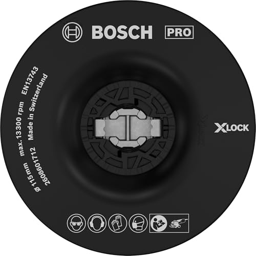 Bosch 1x Plato de soporte PRO Medium, X-Lock | Ø 115 mm, Professional Accesorios Amoladora pequeña