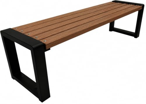 Primario Grande Banc Extérieur en Bois - Banquette Jardin Avec Capacité de Charge de 350kg - Pour Parc (Grande-BO Marron, 175cm - Longueur du Siège)