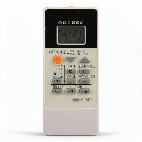 Annadue Mando a Distancia de Aire Acondicionado para RU18a MSZ DM25VA, MSZ DM35VA, MSZ HJ25A, MSZ HJ35VA, MSZ HJ25VA, Repuesto de Mando a Distancia Universal para Aire Acondicionado