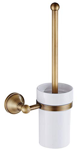 wc-bürste Gold,klobürste Vintage,klobürstenhalter messingBadezimmer-Toilettenbürstenhalter, Messing-Badezimmerzubehör für Badezimmer, Schlafzimmer, to