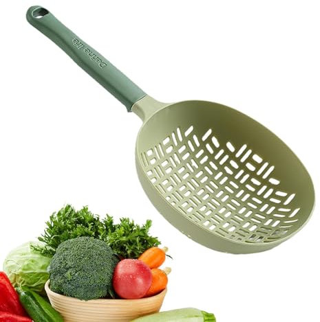 MAIDONG Cucchiaio per schiumarola in Silicone,Cucchiaio da Cucina Multifunzione | Schiumarola per colino in Silicone Riutilizzabile per Pasta, Noodle, Gnocchi fritti