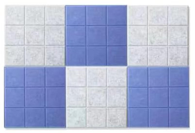 Filz Schwarze Bretter Notizzettel Aushang Pinnwand Wandfliesen 6er-Pack Vision Board Selbstklebend für Büro und Heimdekoration (Color : Style1)