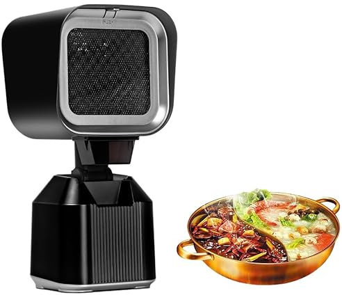 Desktop Range Hood, Portable BBQ Hot Pot Extractor Hood, Mini Desktop Cooker Hood with 2 Speed Exhaust Fan, 3.5m³/Min Strong Suction,Extractor Fan for Indoor Outdoor, Easy To Clean