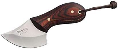 LO TRINCO YO Muela MOUSE-6R hoja de acero MoVa de 6 cm y empuñadura coral para Caza, Pesca, Supervivencia y Bushcraft