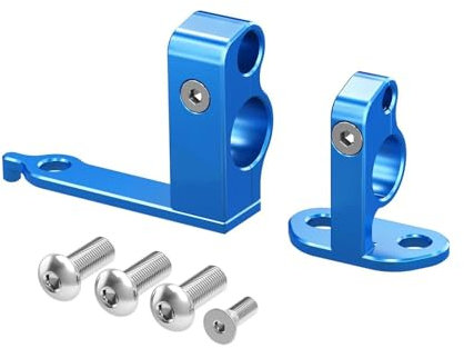 Motorrad Bremsleitung Schellen Für YA&MAHA Tenere 700 2019-2023 Tenere 700 World Raid 2022 Motorrad-Bremsschlauchklemmenhalter hinten (Farbe : Blau)
