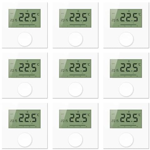 Möhlenhoff - Kabelgebundene Fußbodenheizungsteuerung zur Einzelraumregelung mit 8 Raumthermostaten Alpha Direct Display - Control