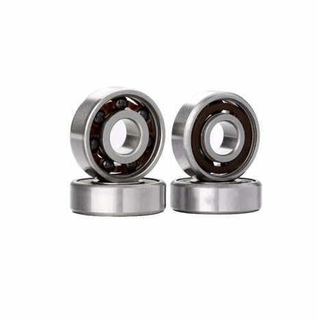 SUOFEILAIMU 8 stücke 608 Hybrid Black Keramiklager for Inline Roller Skate Skateboard Scooter Wave Board Caster Board